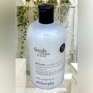 NWT Philosophy Fresh Cream & Mint Shampoo, shower gel & bubble bath ♦️Brand new
